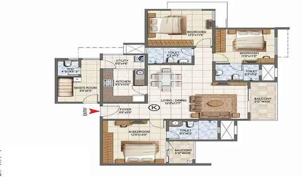 Featured Image of Godrej Castillo 1 BHK Floor Plan